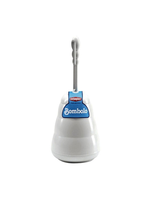 WHITE BOMBOLO BRUSH HOLDER