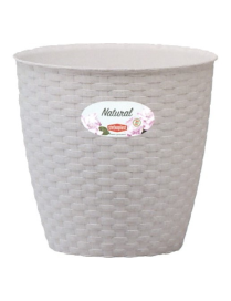 NATURAL VASE diameter 29cm WHITE