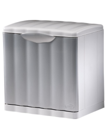 GRAY WASTE BIN 40x30x40cm