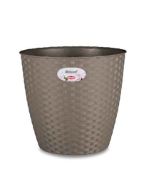 NATURAL VASE diameter 24cm TAUPE