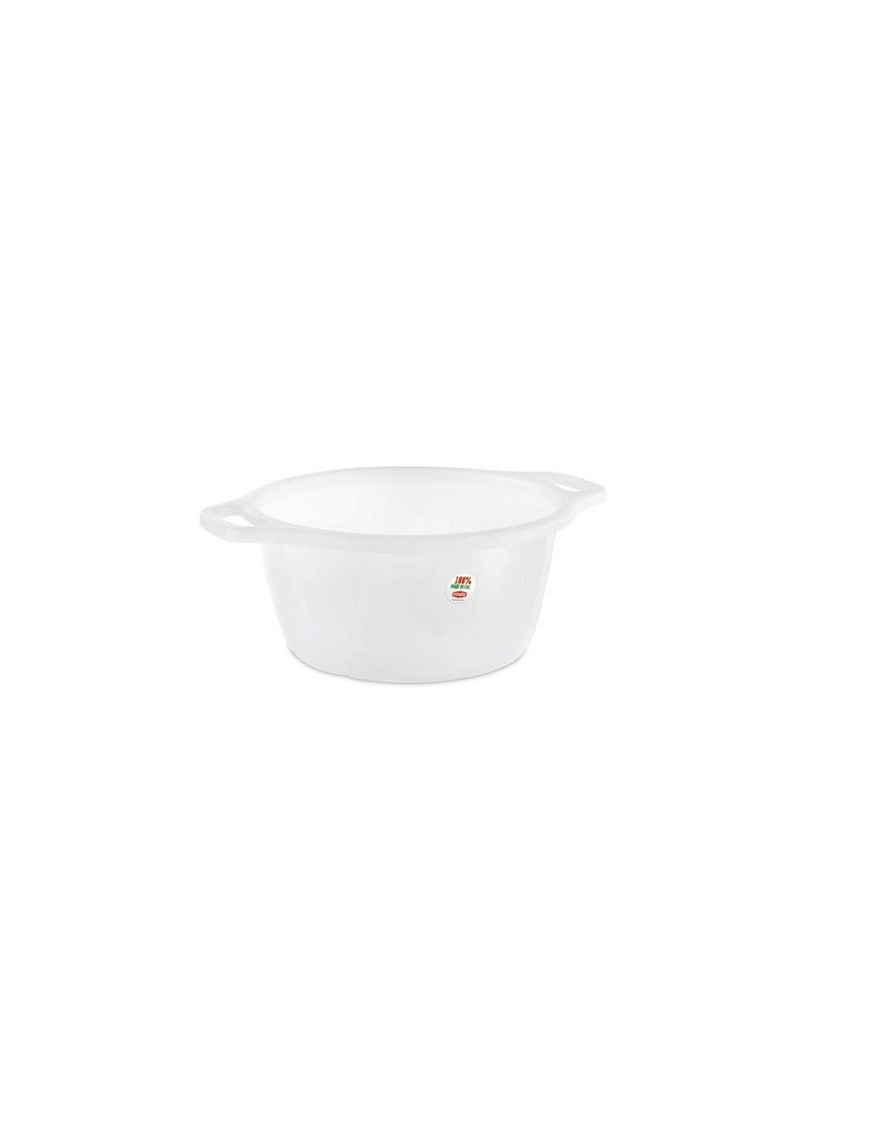 BACINELLA BOMBATA TONDA diametro 35cm 17lt NEUTRO