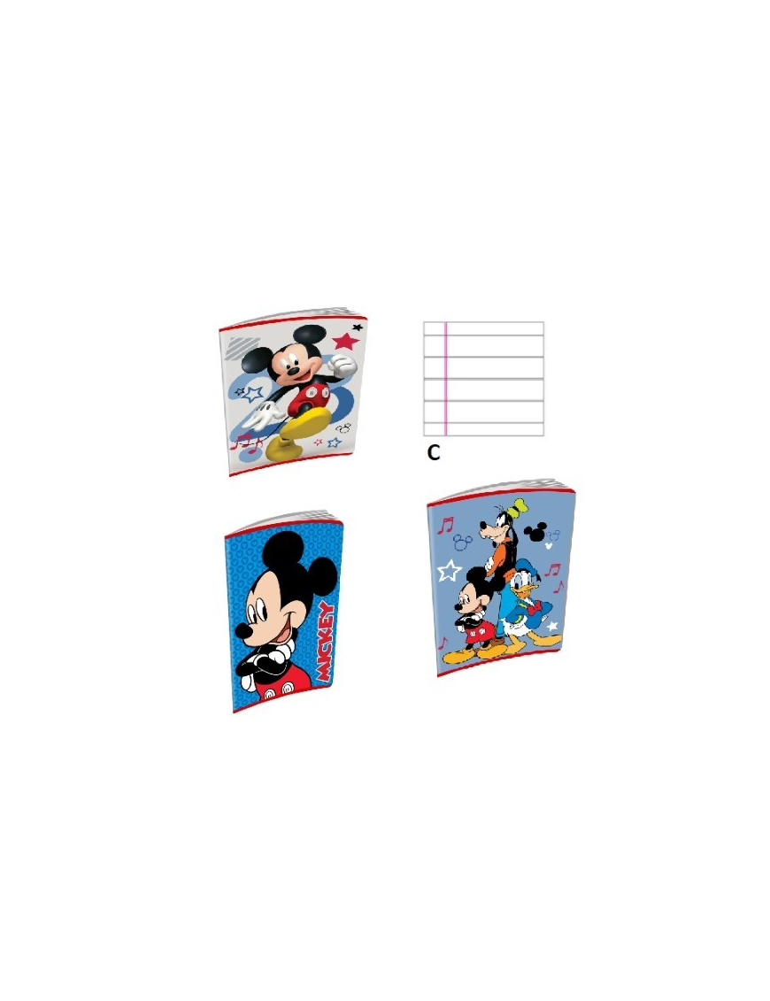 MICKEY QUADERNO RIGATURA C 140427715C