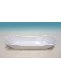 WHITE HOT DOG TRAY 22x8 CENTIMETERS