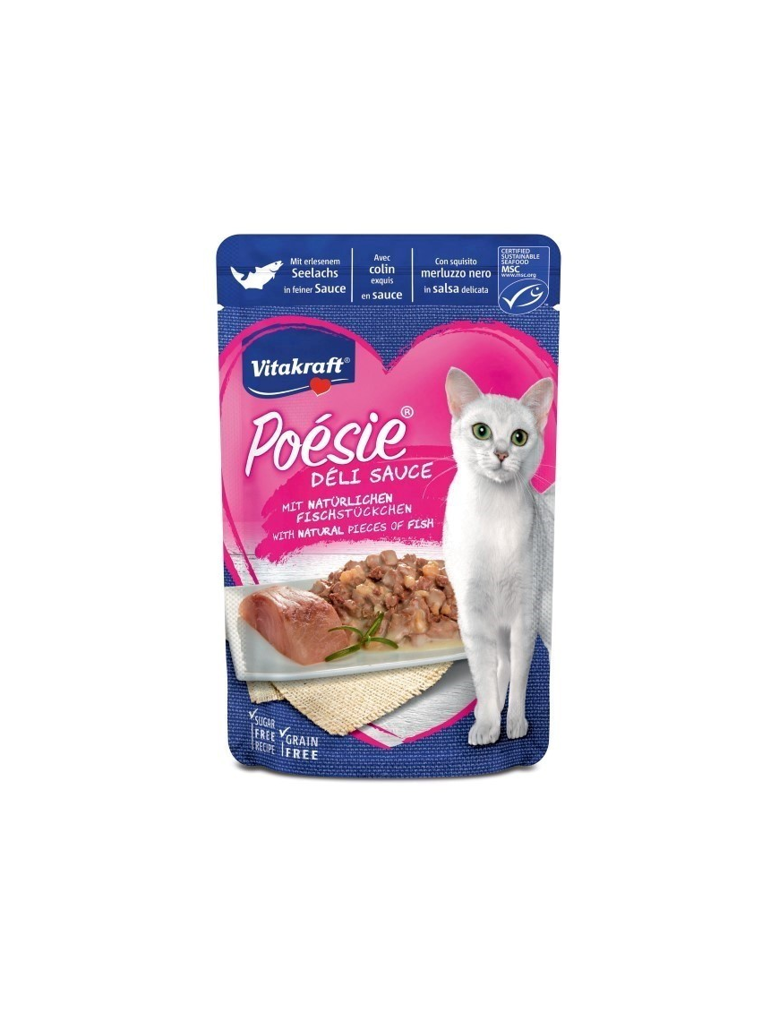 POESIE PET LINE BLACK COD 85 GRAMS