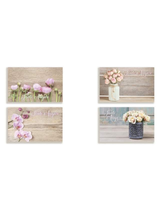 BUSTA+BIGLIETTO 100 PEZZI SHABBY