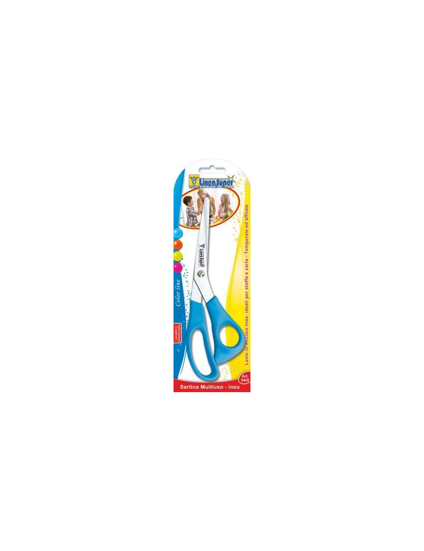 MULTI-PURPOSE STAINLESS STEEL SCISSORS WITH PLASTIC HANDLE