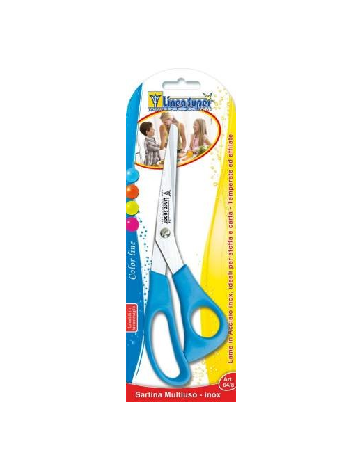 MULTI-PURPOSE STAINLESS STEEL SCISSORS WITH PLASTIC HANDLE