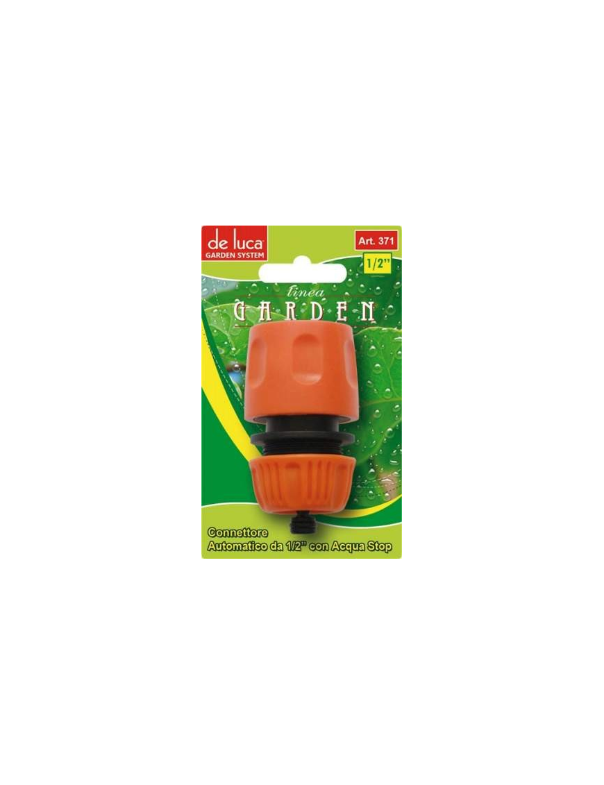 LINEA GARDEN CONNETTORE AUTOMATICO ACQUA STOP 1/2 POLLICE