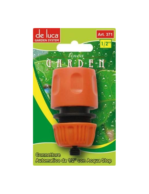 LINEA GARDEN CONNETTORE AUTOMATICO ACQUA STOP 1/2 POLLICE