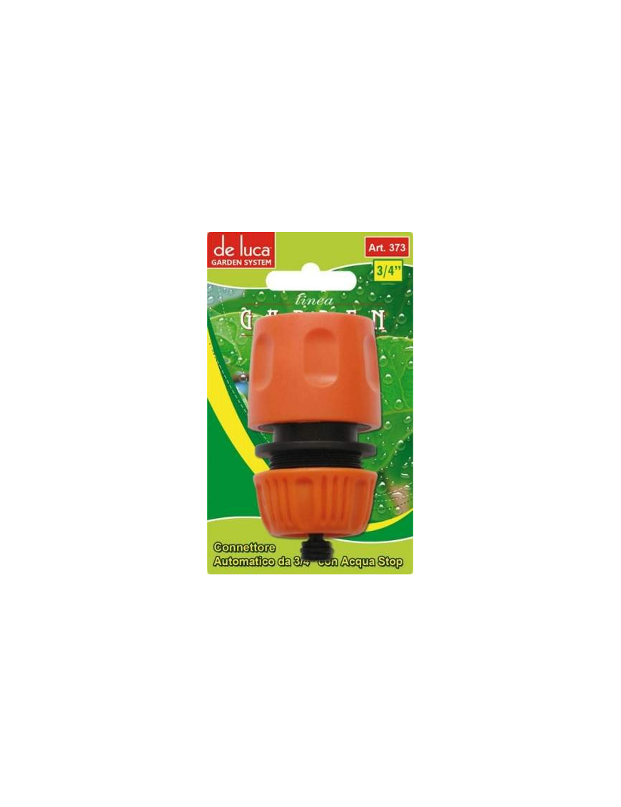 LINEA GARDEN CONNETTORE AUTOMATICO ACQUA STOP 3/4 POLLICE