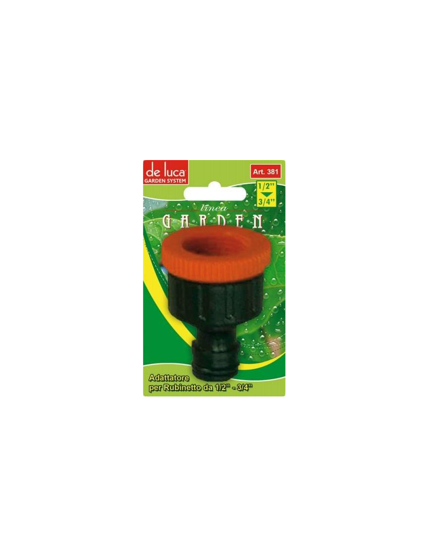 LINEA GARDEN ADATTATORE RUBINETT DA 3/4 POLLICE+1/2 POLLICE