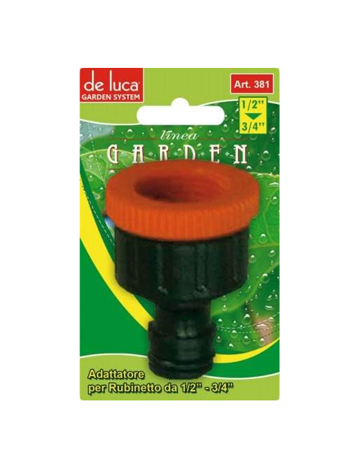 LINEA GARDEN ADATTATORE RUBINETT DA 3/4 POLLICE+1/2 POLLICE