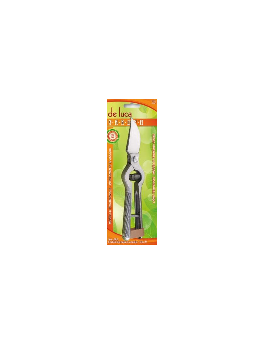 GARDEN LINE STEEL PRUNING SCISSORS 21 CENTIMETERS