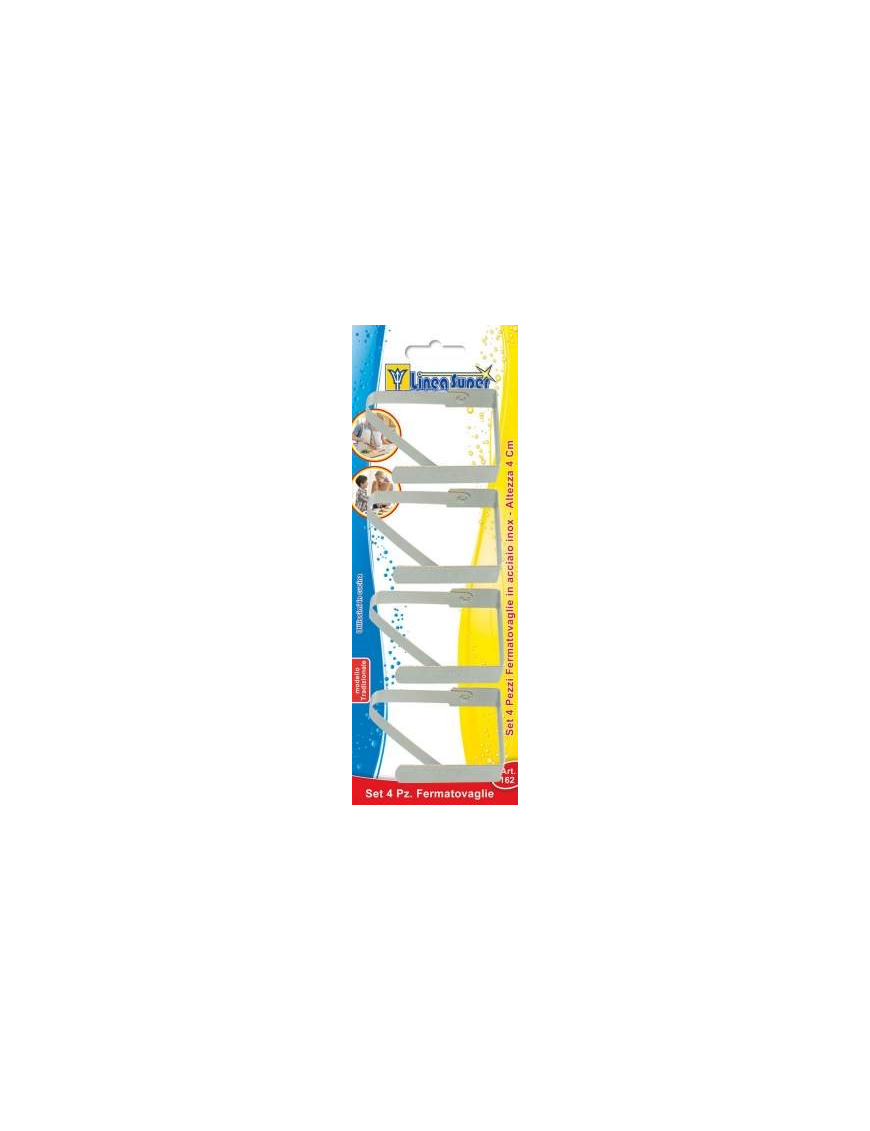 STAINLESS STEEL SPRING CLOTH CLIPS 4 PIECES