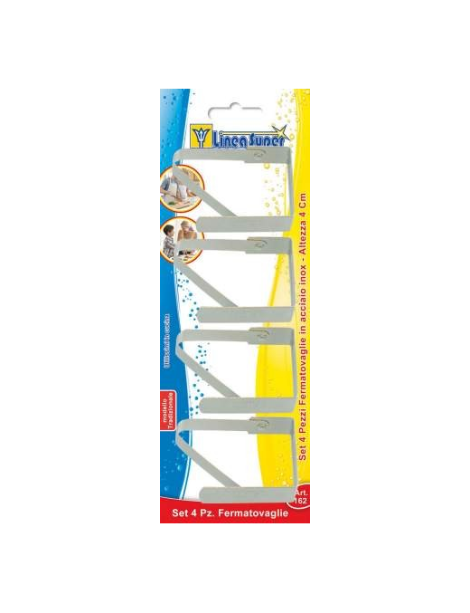 STAINLESS STEEL SPRING CLOTH CLIPS 4 PIECES