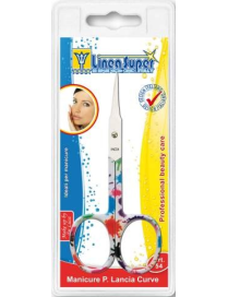 MANICURE SCISSORS SPEAR TIPS CURVE COLOR