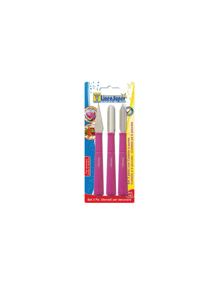 DECORATING TOOLS 3 PIECES NARROW BLADE