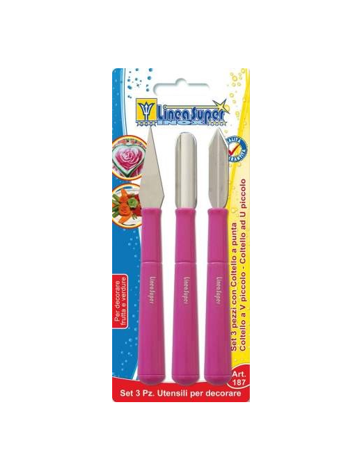 DECORATING TOOLS 3 PIECES NARROW BLADE
