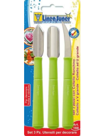UTENSILI PER DECORARE 3 PEZZI LAMA LARGA