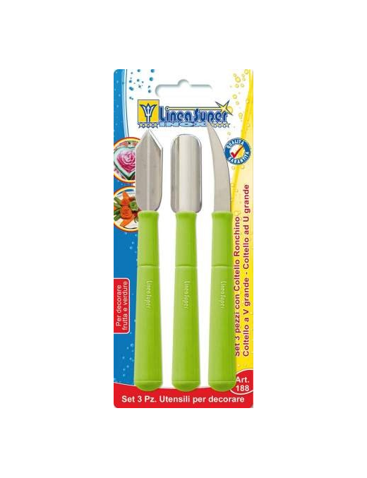 DECORATING TOOLS 3 PIECES WIDE BLADE