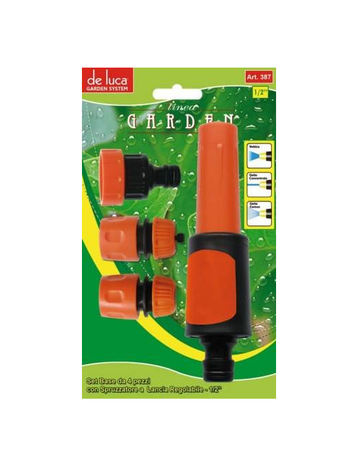 LINEA GARDEN SET BASE 4 PEZZI CON LANCIA REGOLABILE
