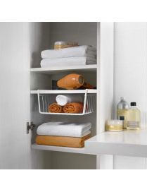 WHITE BASKET WITHOUT WALL UNIT BABATEX 30 CENTIMETERS