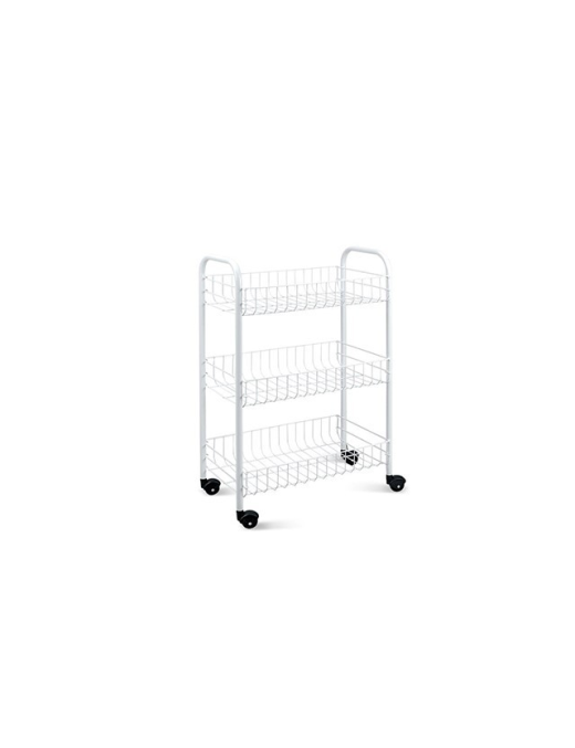 BIANCO SCAFFALE 3 PIANI SIENA 41x23x60 CENTIMETRI