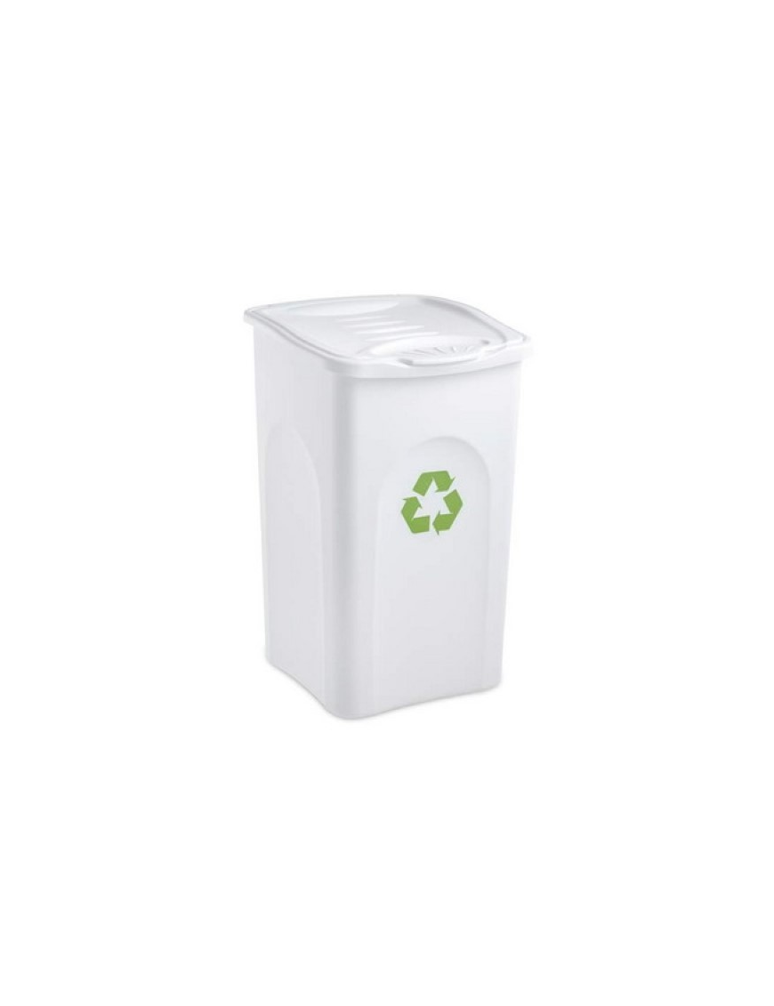 BE-GREEN 50lt WHITE WASTE BIN