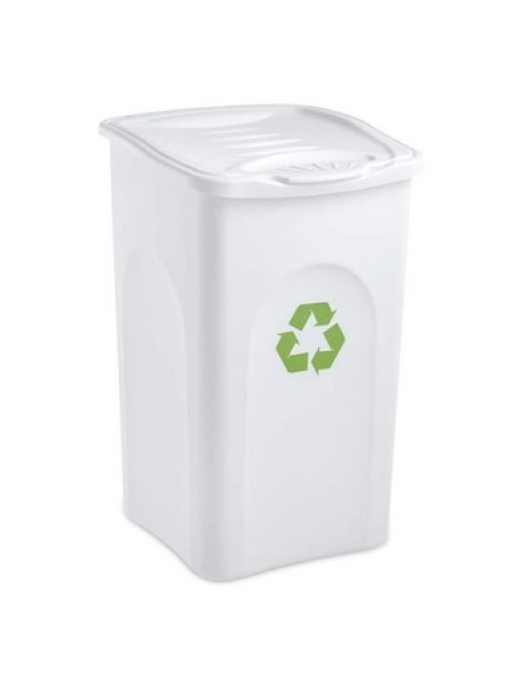 BE-GREEN 50lt WHITE WASTE BIN