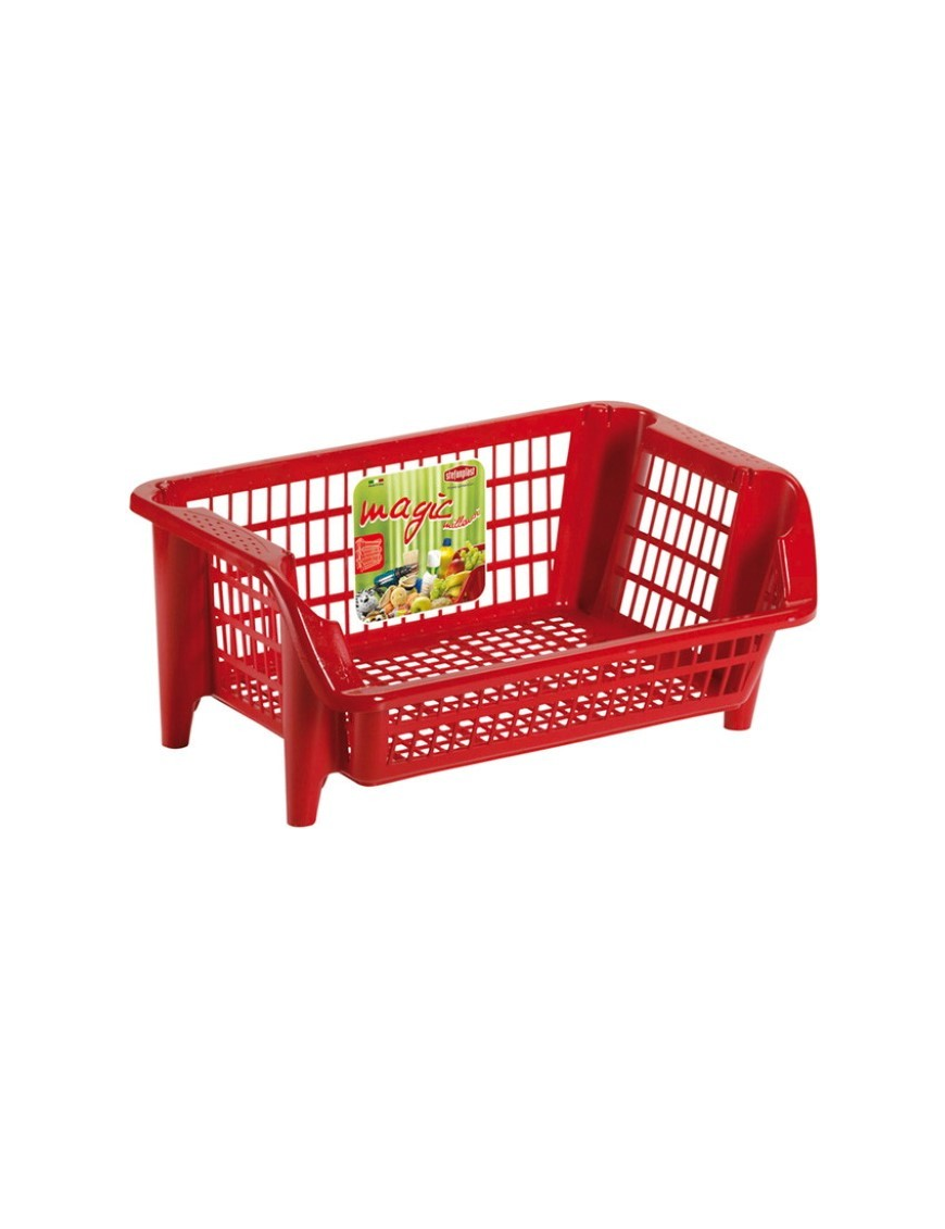 CESTELLO MAGIC MILLEUSI ROSSO 51x40x25cm