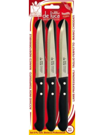 COLTELLI BISTECCA 6 PEZZI NERO