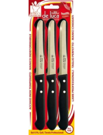 TABLE KNIVES 6 PIECES BLACK