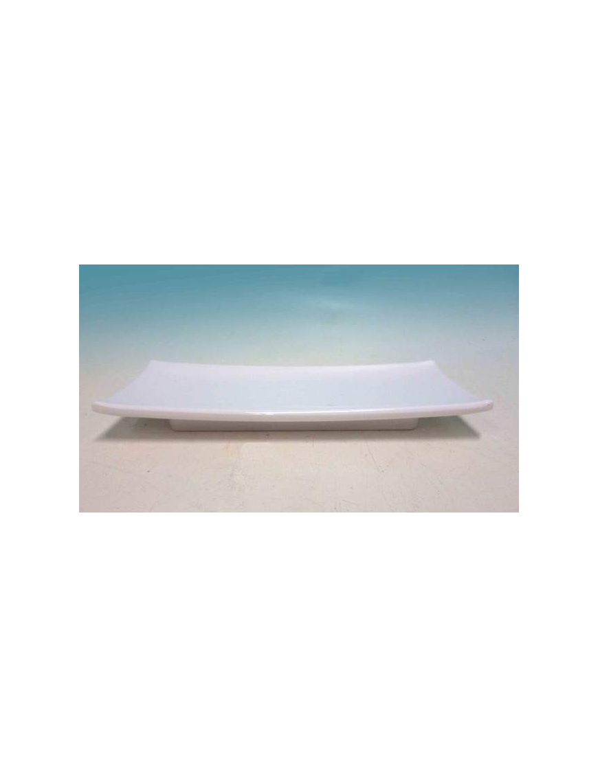 WHITE RECTANGULAR TRAY 23.5x9 CENTIMETERS