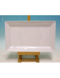 WHITE RECTANGULAR TRAY 33x20.5 CENTIMETERS