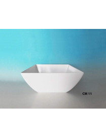WHITE SQUARE BOWL 11.5 CM