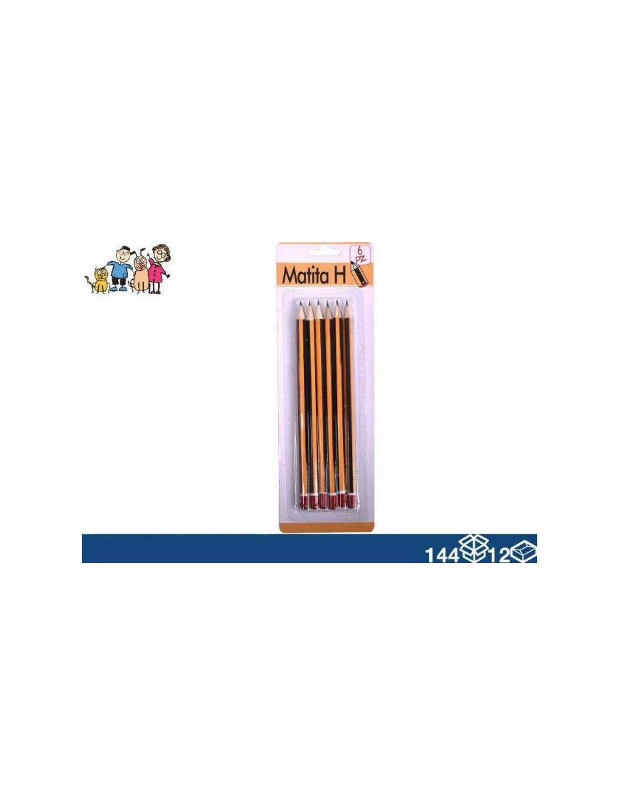 MATITE H 6pezzi