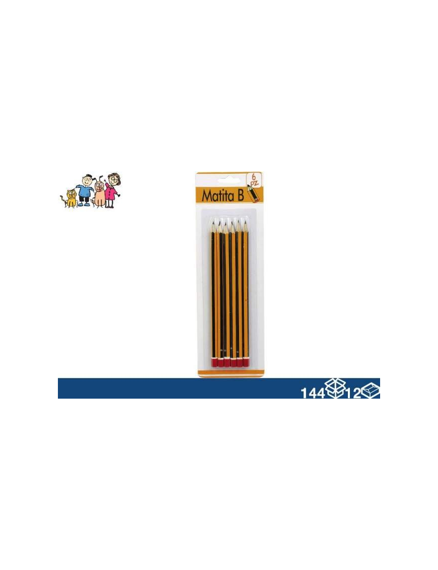 PENCILS B 6 pieces