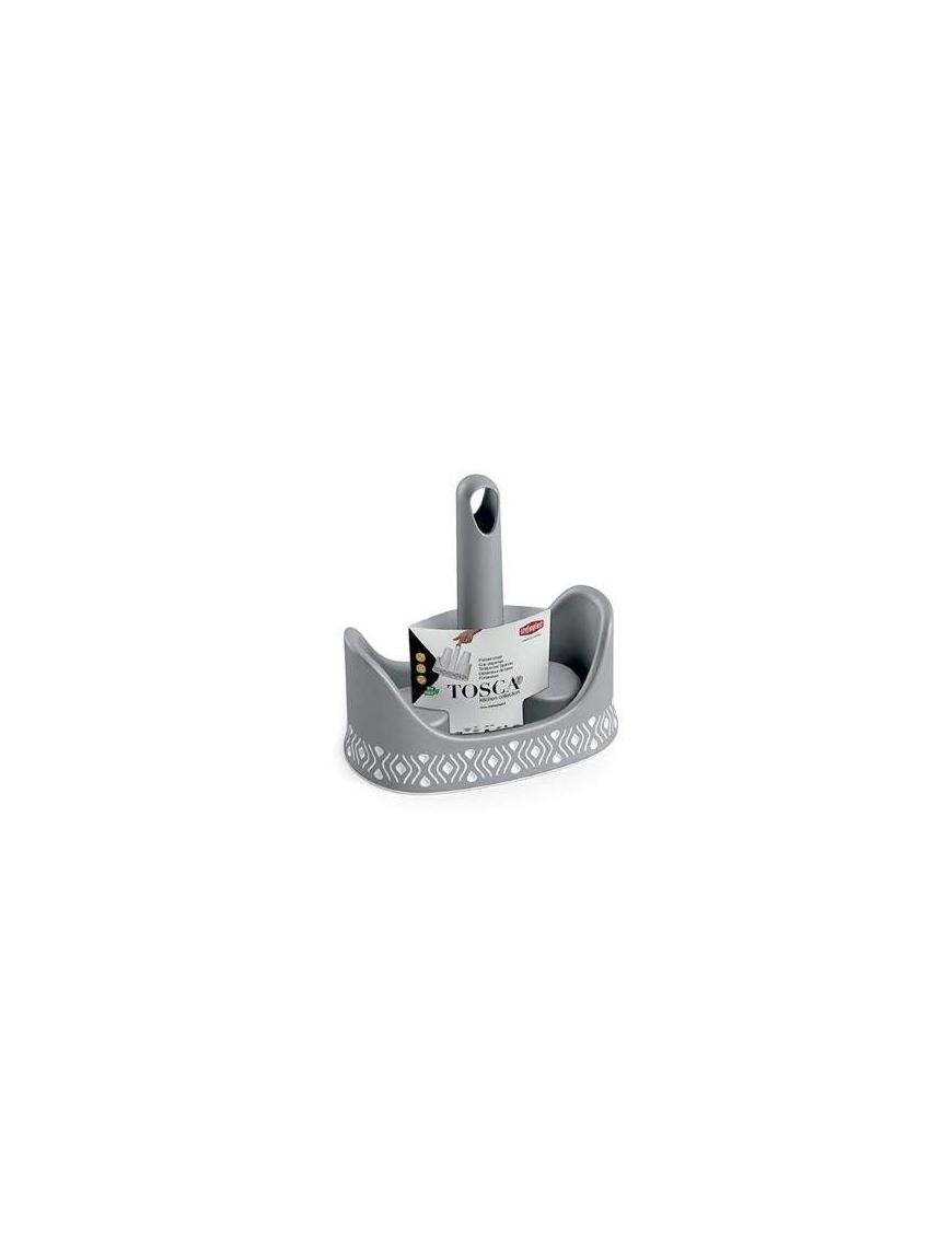 TOSCA GRAY LINE GLASS HOLDER 23x13x23 cm