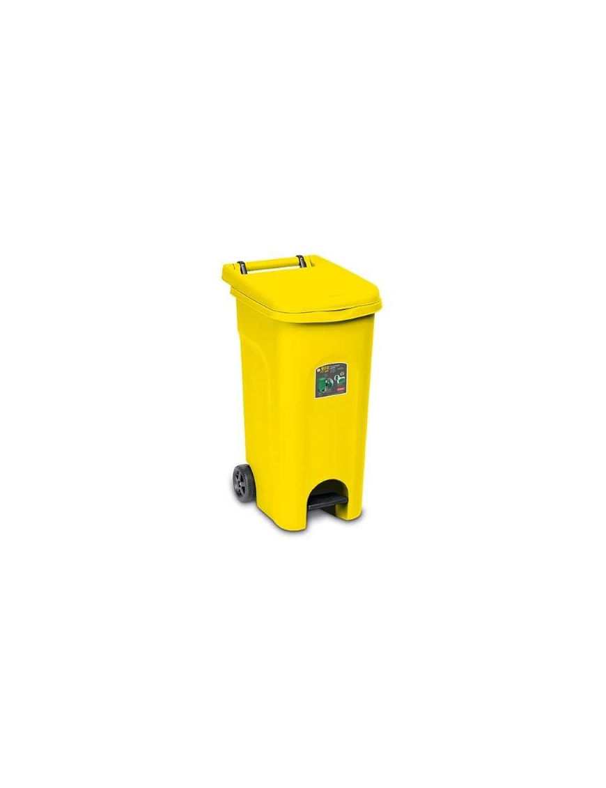 URBAN ECO PATTUMIERA PEDALE 80lt GIALLA