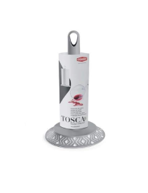 TOSCA GRAY LINE KITCHEN ROLL HOLDER diameter 17cm