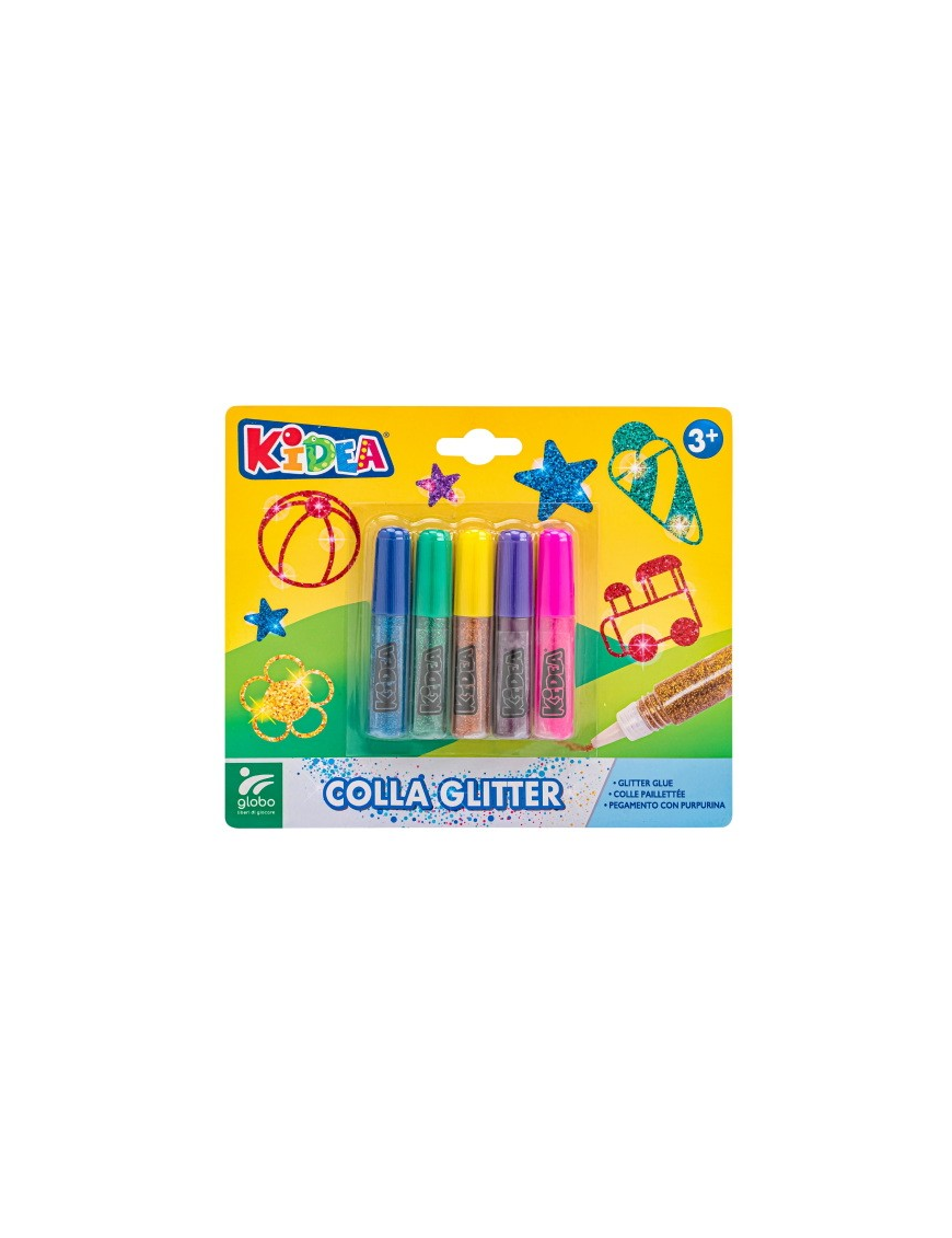 COLLA GLITTERATA 4 ML 5 PEZZI