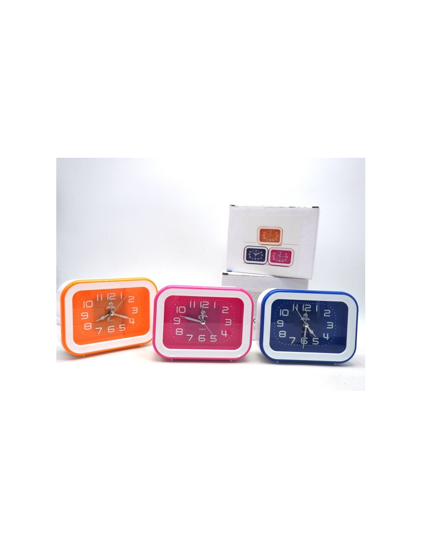 RECTANGULAR ALARM CLOCK 10x14 CENTIMETERS