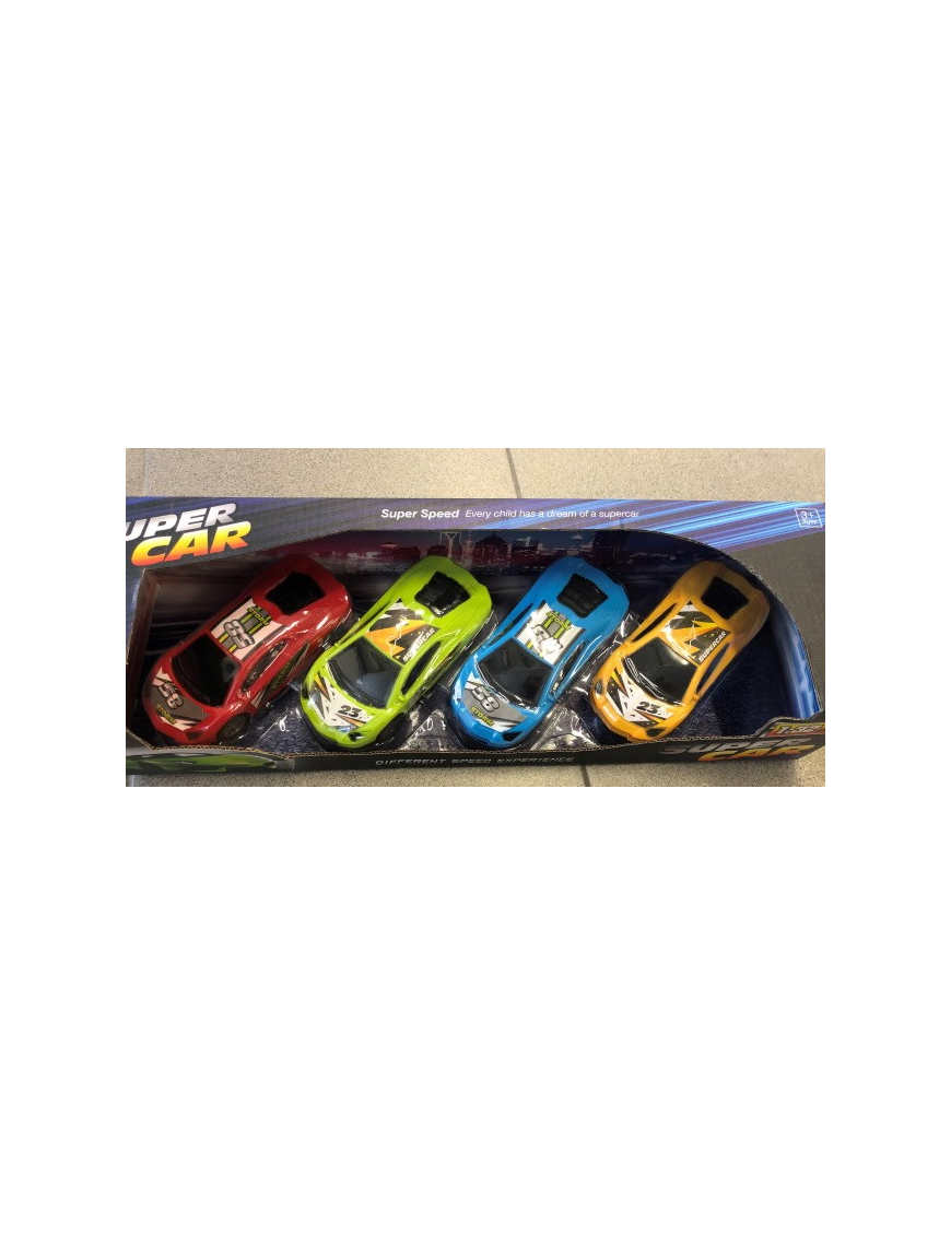 AUTO SUPER CAR 4 PEZZI