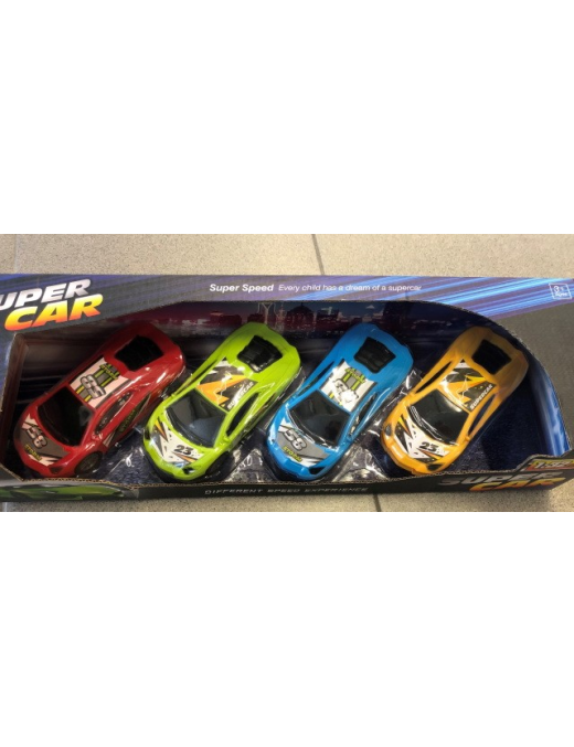 AUTO SUPER CAR 4 PEZZI