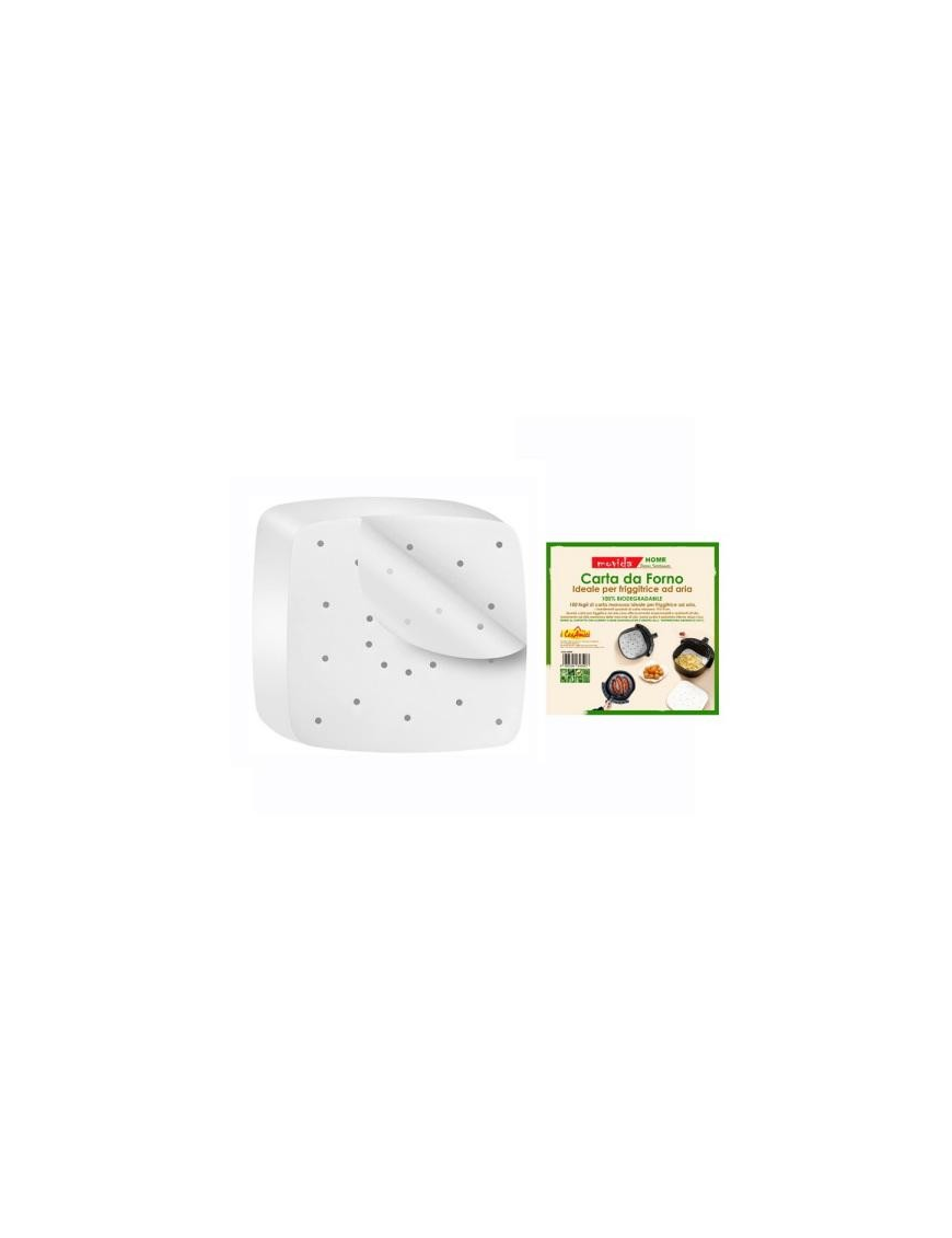 MOVIDA CARTA FORNO PER FRIGGITRICE 19x19 CENTIMETRI 100 PEZZI