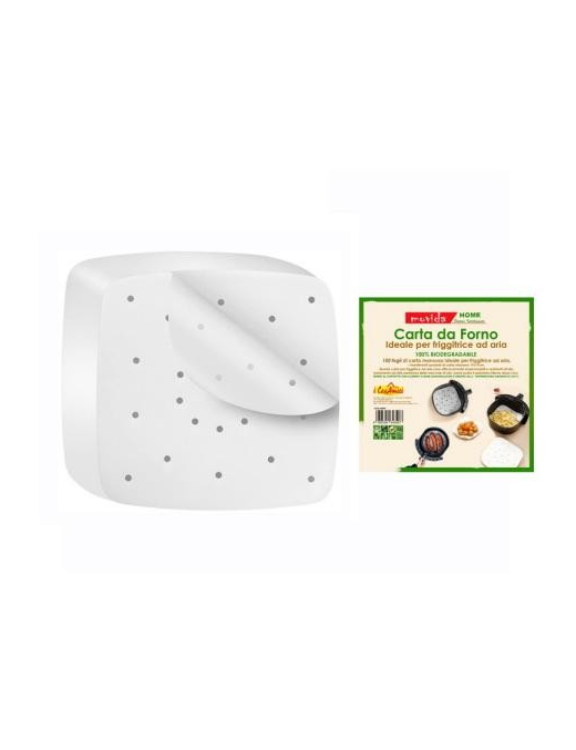 MOVIDA CARTA FORNO PER FRIGGITRICE 19x19 CENTIMETRI 100 PEZZI