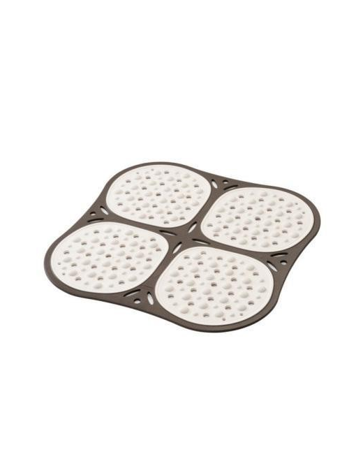 SHOWER MAT 53x53cm RELAX TAUPE