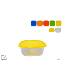 CONTENITORE QUADRO 2,5 LITRI CON COPERCHIO