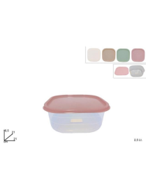 CONTENITORE QUADRO 2,5 LITRI CON COPERCHIO SHABBY