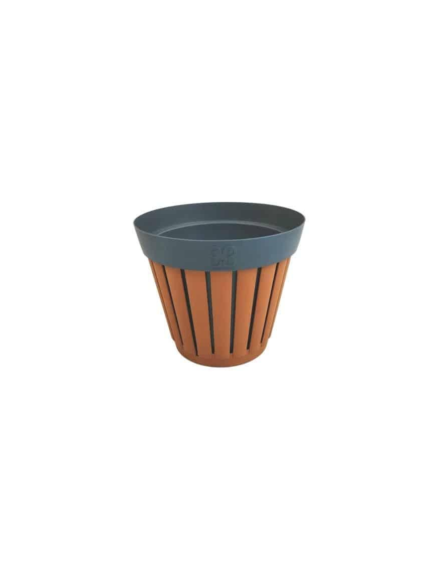VASO TERRACOTTA/ANTRACITE KRETA DIAMETRO 20 CENTIMETRI